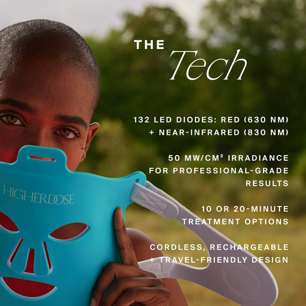 HigherDOSE RED LIGHT THERAPY FACE MASK