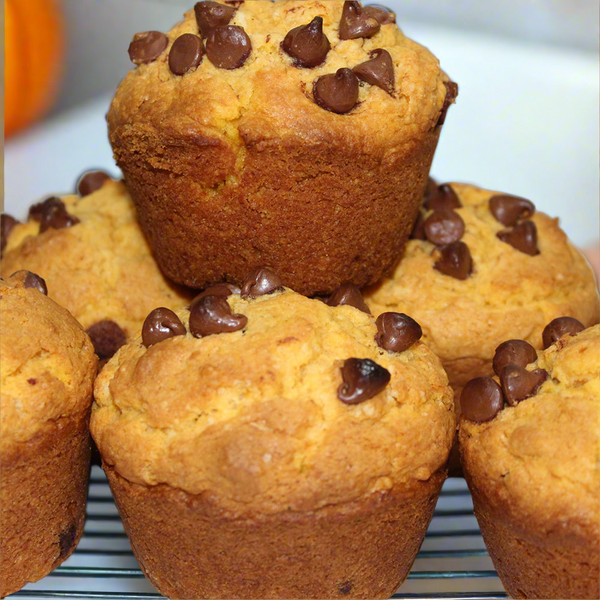 PUMPKIN CHOCOLATE CHIP MUFFINS